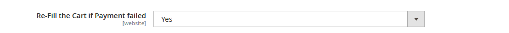 Re-Fill the Cart if Payment Failed