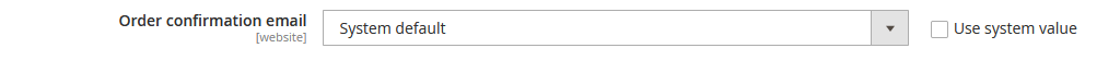 Order Confirmation Email
