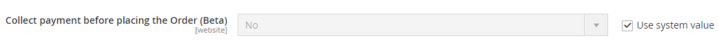 Collect Payment Before Placing the Order