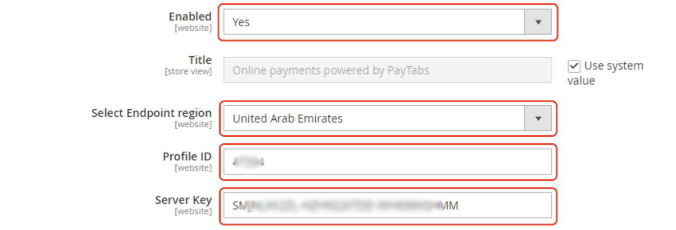 Set the Mandatory Fields