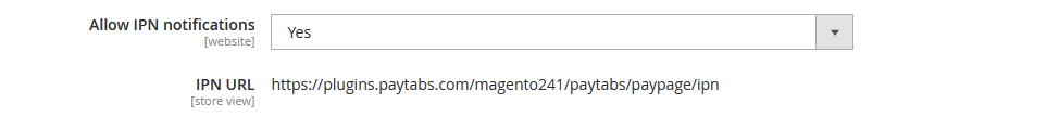 Allow IPN Notifications